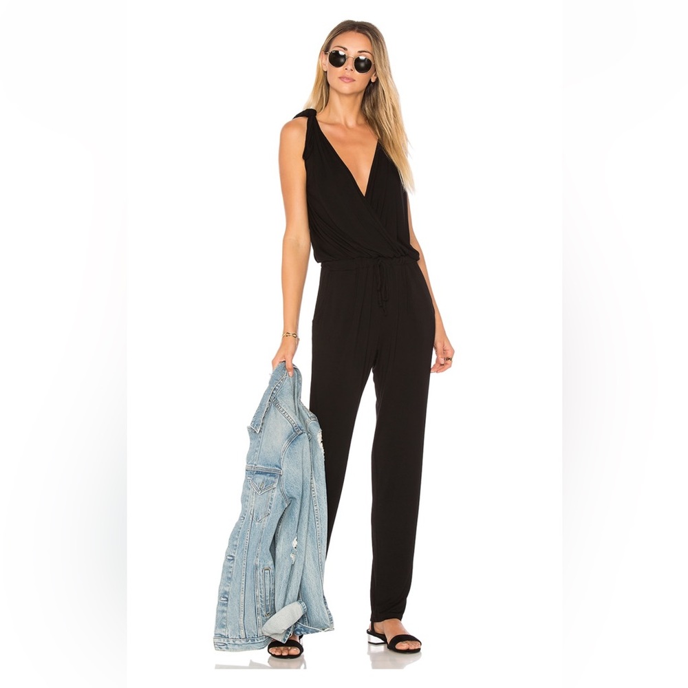 Young fabulous & broke black cinched waist  jumpsuit XS